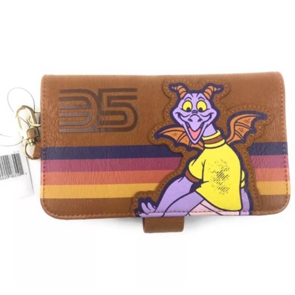 Disney 35th Anniversary Epcot Figment Wristlet